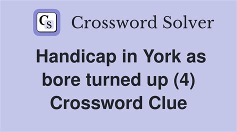 Crossword Clue: handicap. Crossword Solver .